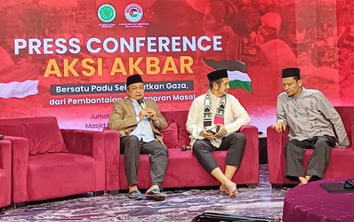 Aksi Akbar 3 Agustus di Monas, Wajan dan Panci Jadi Simbol Duka Gaza yang Lapar